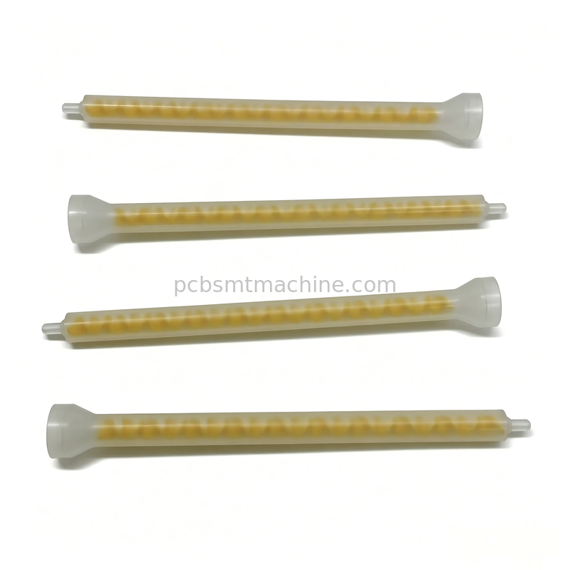 MIXPAC MS08-19-R SMT PCB 圧 1500PSI を配送する 19 要素の黄色 POM 静的ミキサー