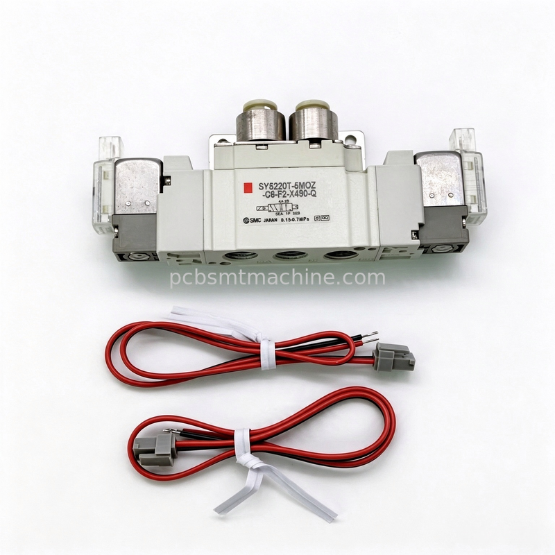 Internal Pilot DC24V 2-Position Double Solenoid Valve SMC 5-Port Solenoid Valve for SMT Spare Parts